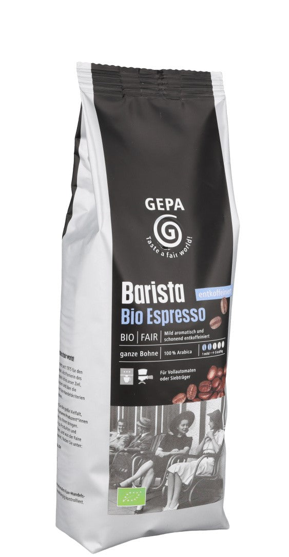 GEPA Italienischer Bio Espresso entkoffeiniert