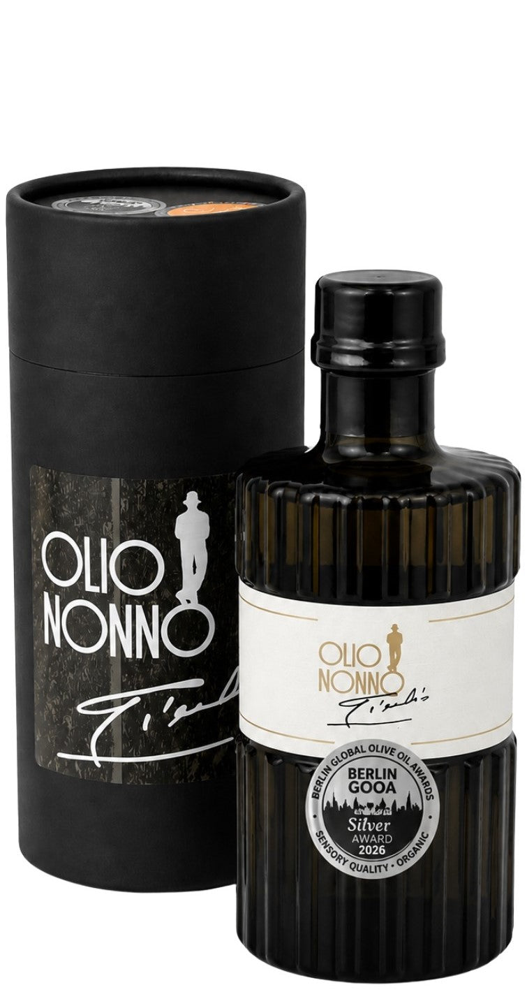Geschenkbox mit 250g Nonno Giulio Olivenöl 