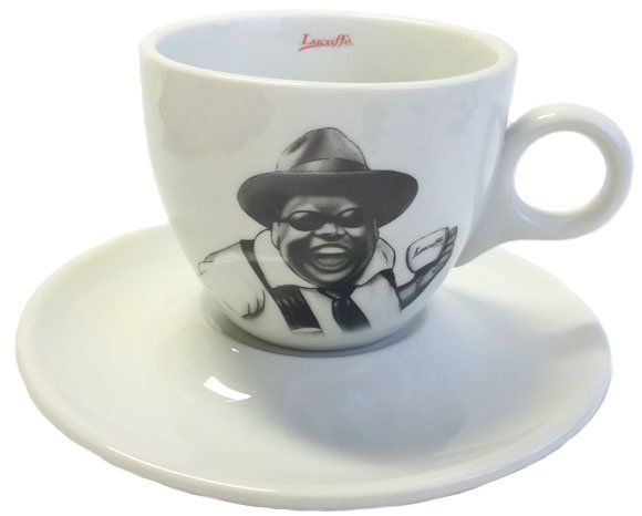 Lucaffe Cappuccino Tasse s/w Mr. Exclusiv