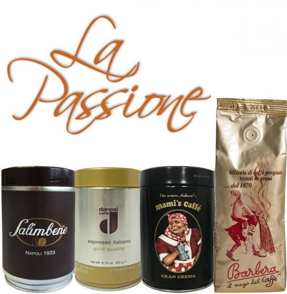 Kaffeebohnen Probierset | Salimbene, Danesi, Mamis Caffe, Barbera