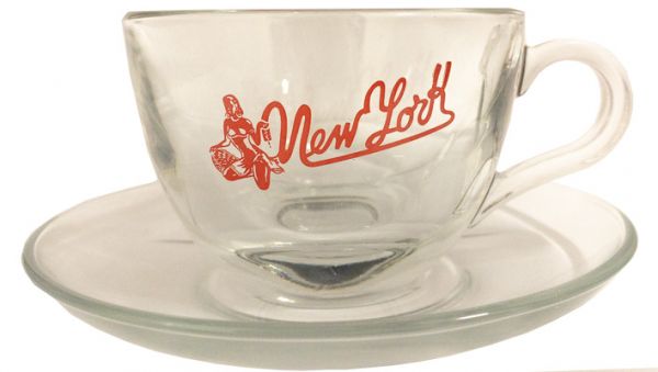 Caffe NEw York Cappuccinotasse aus Glas