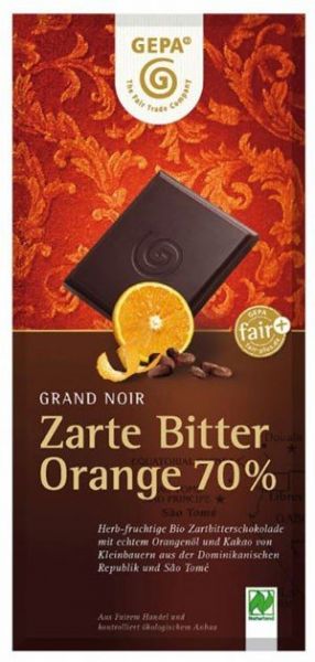 GEPA BIO Schokolade Zarte Bitter Orange