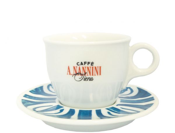 Nannini Cappuccino Tasse Blau