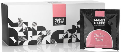 Mamis Caffe Espresso ESE Pad Dolce Vita - 15 Pads im Dispenser