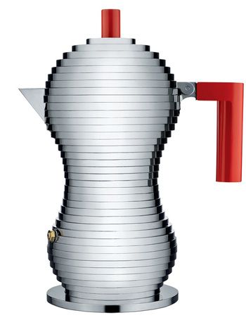 Alessi Herkocher Pulcina 6 Tassen ROT