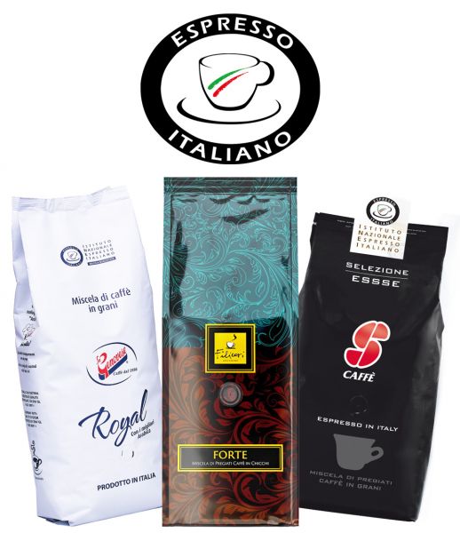 Espresso Italiano Probierset | La Genovese, Filicori Zecchini, Essse Caffè