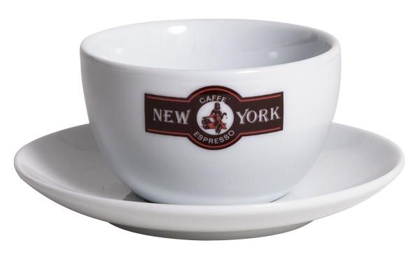 Caffé New York Milchkaffee Tasse, weiß